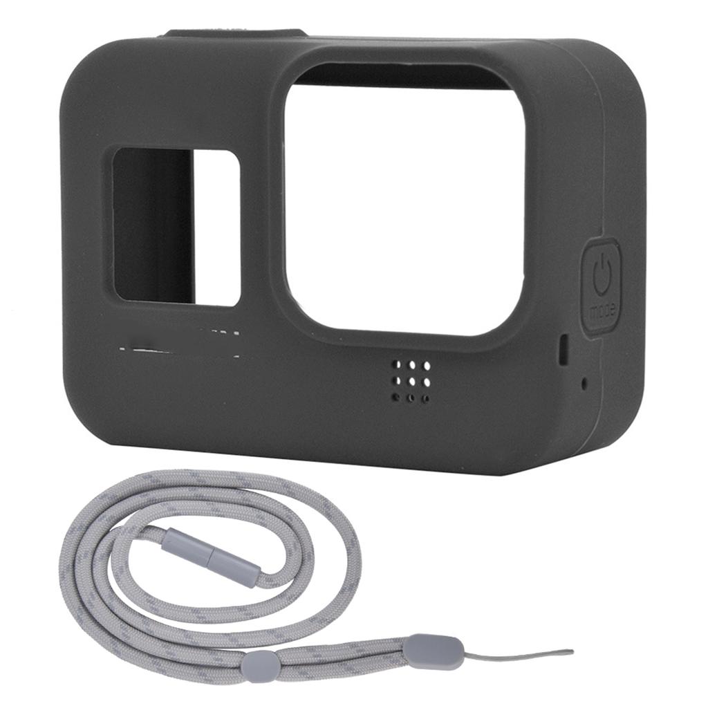Silicone Anti Fall Protective Cover Case Accessory for 8 Action Camera(white )