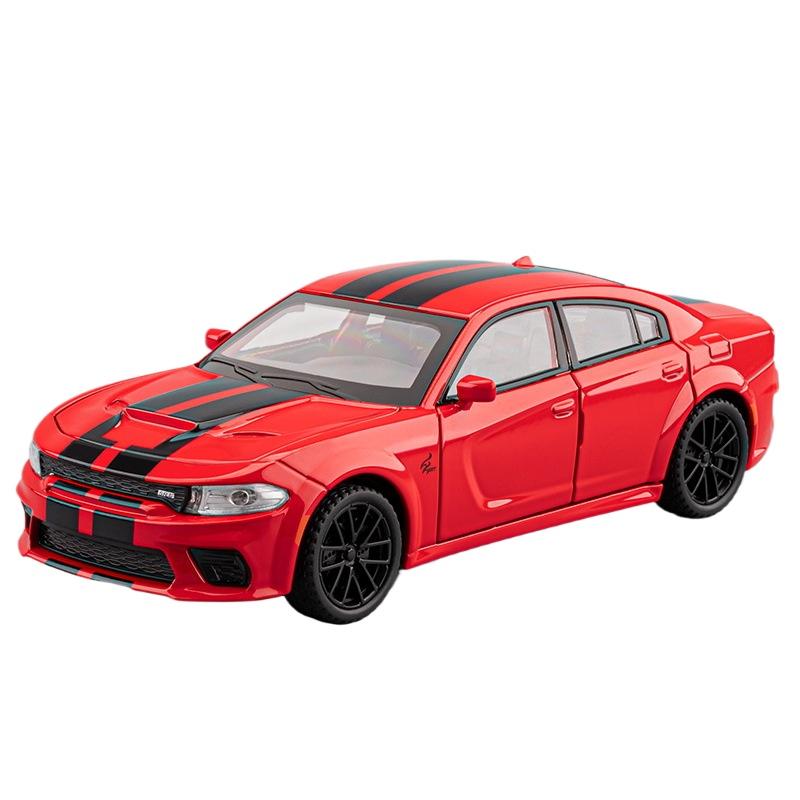 1/32 DODGE Charger SRT Hellcat Alloy Sports Car Model Diecast Toy Muscle Vehicles Car Model Simulation Sound and Light Kids Gift