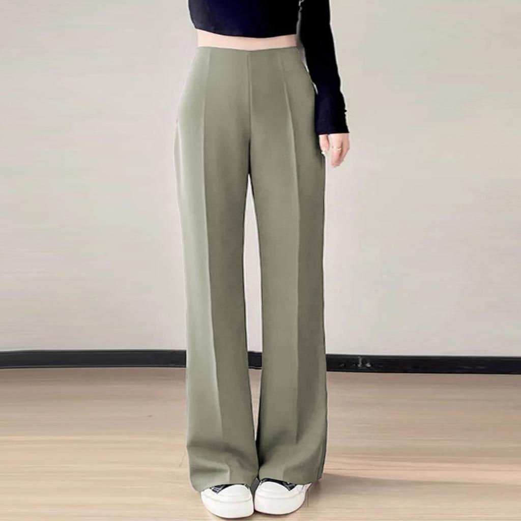 Женские брюки летние повседневные расклешенные рабочие брюки с высокой талией повседневные брюки