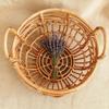 Retro Woven Basket 1pc Newborn Baby Photo Posing Props Doll Toy Assisted Tool Studio Photography Supply for Infant Boys Girls