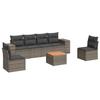 VidaXL Salon de Jardin avec Coussins 7 pcs, Canapés de Patio, Ensemble de Meubles, Mobilier de Terrasse Extérieur, Gris 3257726