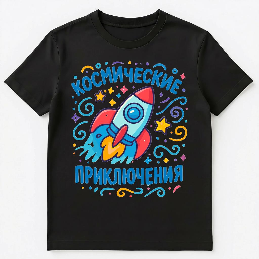 Russian Space Adventure Rocket Design Unisex T-shirt Tops Tees Unisex