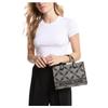 New MICHAEL KORS Gigi Jacquard Tote Bag Shopping Bag Handbag Small Size Women's Gray & Black 30S3S3GM5J-006