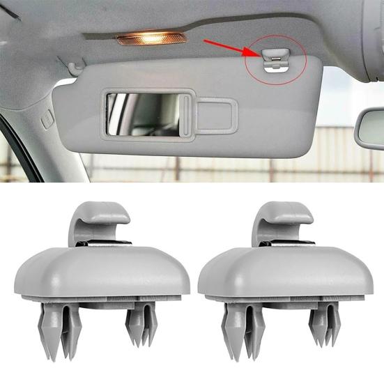 2Pcs Creative Corrosion-resistant Direct Replacement ABS Car Sun Visor Retainer Hook 8U0857562A 8E0857562 for A3 A4L A5 A6L A7 Q5 Q3