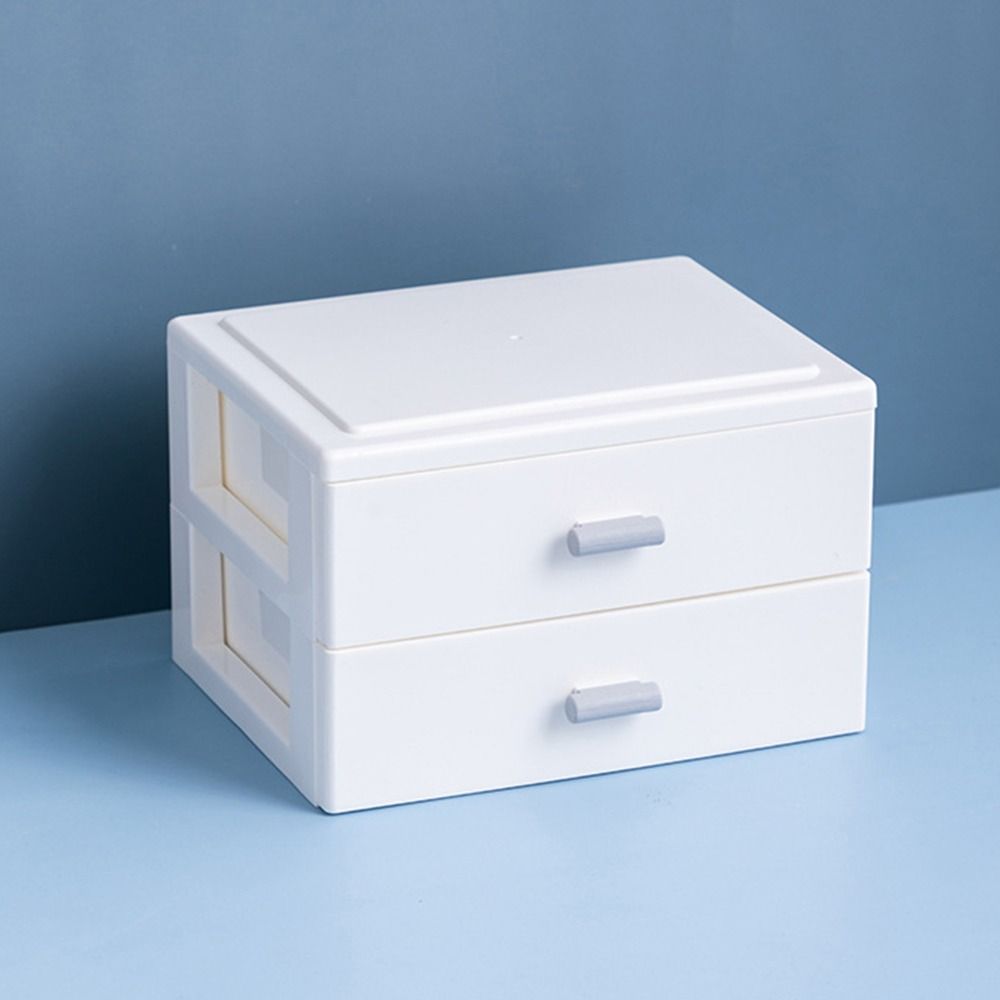 Colorful Handle Box Large Capacity Cosmetics Storage Portable Desktop Storage Box Home Office