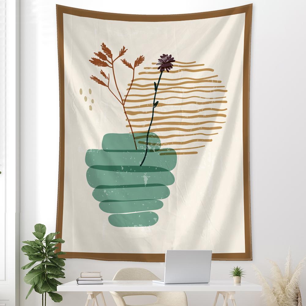 Абстрактная иллюстрация гобелен настенный гобелен колдовство таинственный минималистский хиппи фон ткань домашний декор