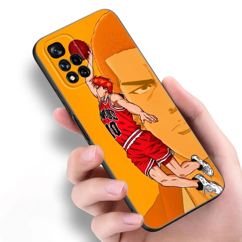 Anime Slam Dunk Black Silicone Phone Case For Xiaomi POCO X3 X4 NFC F5 M3 M4 M6 X5 X6 Pro F3 F4 GT 5G C55 C65 M5