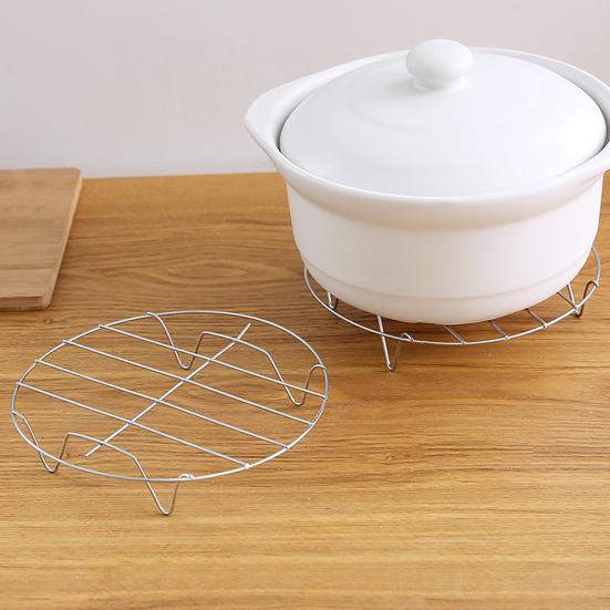 Стойка для приготовления на пару из нержавеющей стали, многофункциональная охлаждающая стойка, круглая стойка для приготовления на пару на четырех ножках для приготовления на кухне