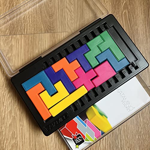 GIGAMIC KATAMINO Pocket [Официальный японский дистрибьютор] Игра-головоломка, Настольная игра, Образовательная игрушка, Тренировка мозга для детей, Франция