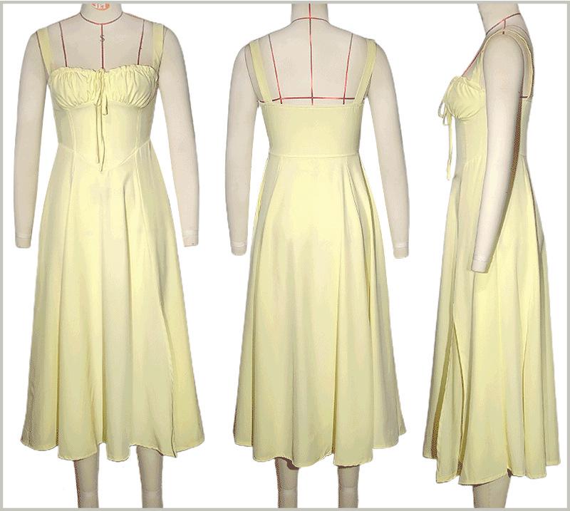 2026 Элегантное французское летнее платье-слинг высокого класса для женщин