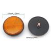 Dustproof Night Warning Reflector Safety Car Round Tail Sign  Car Accessories