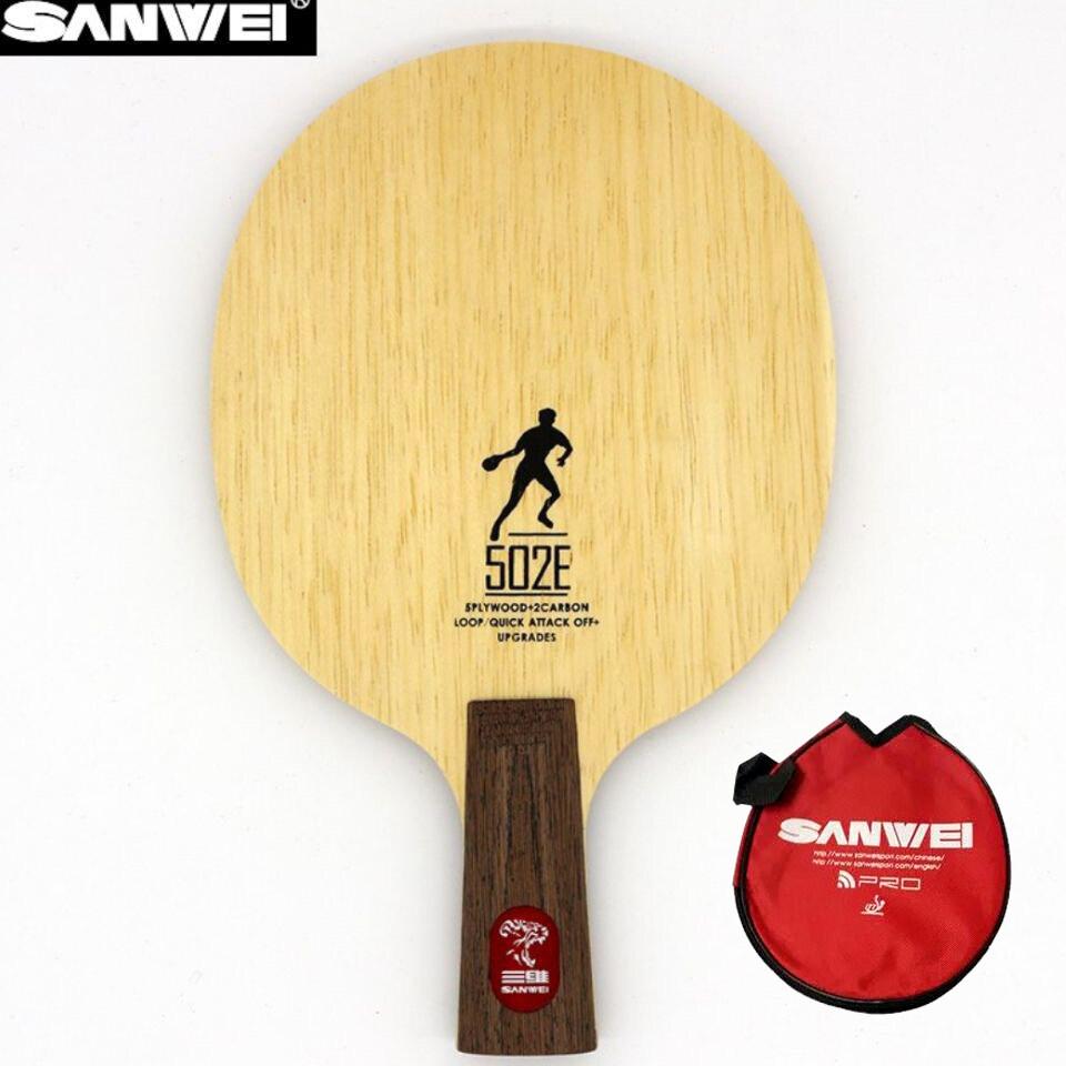 Оригинальная SANWEI 502E 5 слоев древесины+2 слоя карбона OFF++ тренировочная оригинальная SANWEI лезвие для настольного тенниса ракетка для пинг-понга бита весло