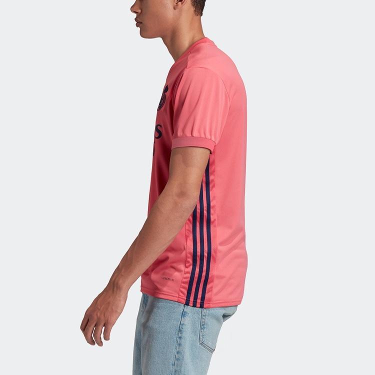 Men's adidas 20-21 Season Real Madrid Away Short Sleeve T-Shirt Jersey Pink GI6463