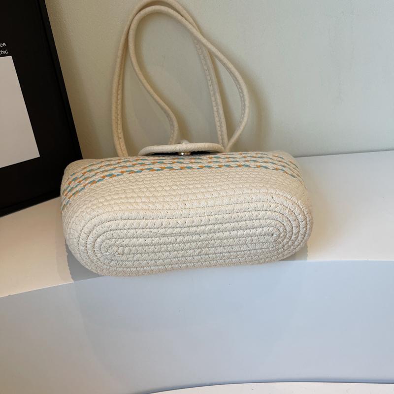 Соломенная сумка для пляжного отдыха, большая вместительная сумка-тоут, женская сумка-ведро