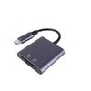 USB OTG Адаптер с интерфейсом Type-C Универсальный Алюминиевый Сплав Флеш-накопитель TF SD Картридер для IP15/16 Android Устройств