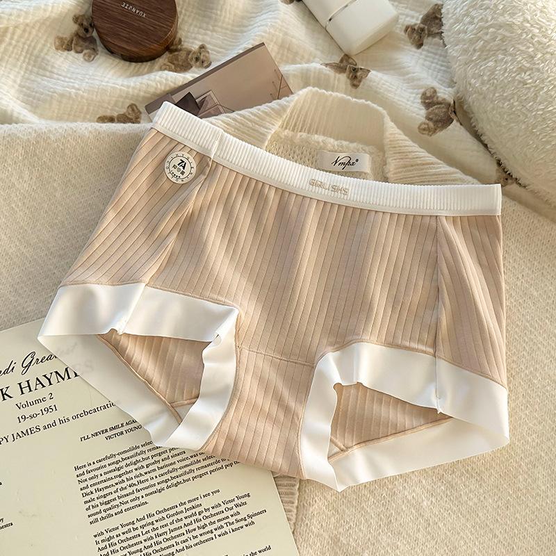 Plus Size Women's Antibacterial Extended Crotch Sports Anti Slip Safety Leggings Boxer Briefs