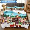 South Friends Adventure 3pcs K-pop music group Bedding set,Ideal for Bedroom, Dormitory,Including Duvet Cover And 2pcs Pillowcases,Fan gifts