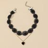 European and American Style Retro Hollow Black Lace Choker Sexy Love Necklace Choker