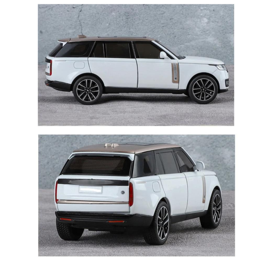 1/32 Range Rover Sv2022 Модель автомобиля из сплава с высокой имитацией, литые игрушки со звуком и светом, инерционные транспортные средства, декоративные игрушки