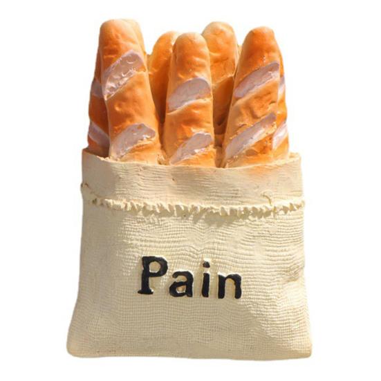 3D-магнит на холодильник с имитацией еды из смолы, мультяшный хлеб, рожок мороженого, кофе, молоко