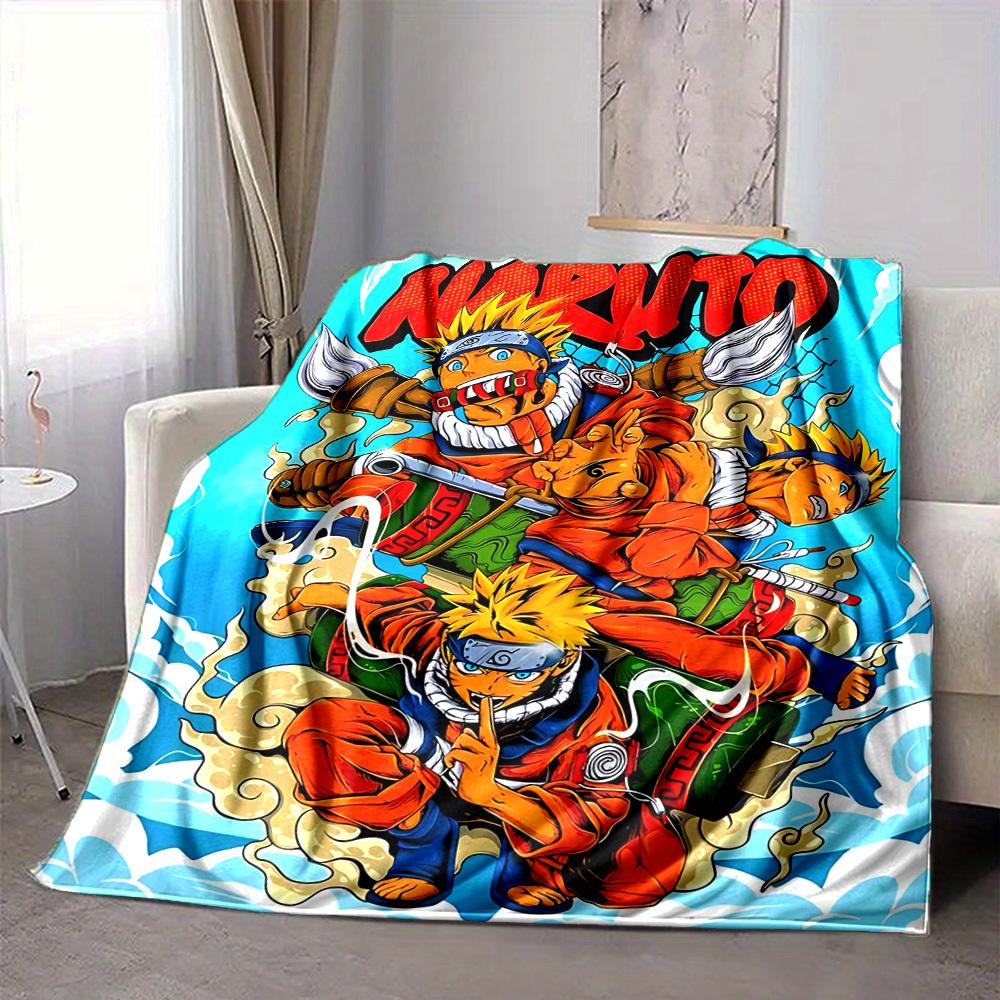 1pc Naruto, Anime Blanket Lightweight Flannel Blanket Throw Blanket For Sofa, Bed, Travel, Camping, Livingroom, Office, Couch