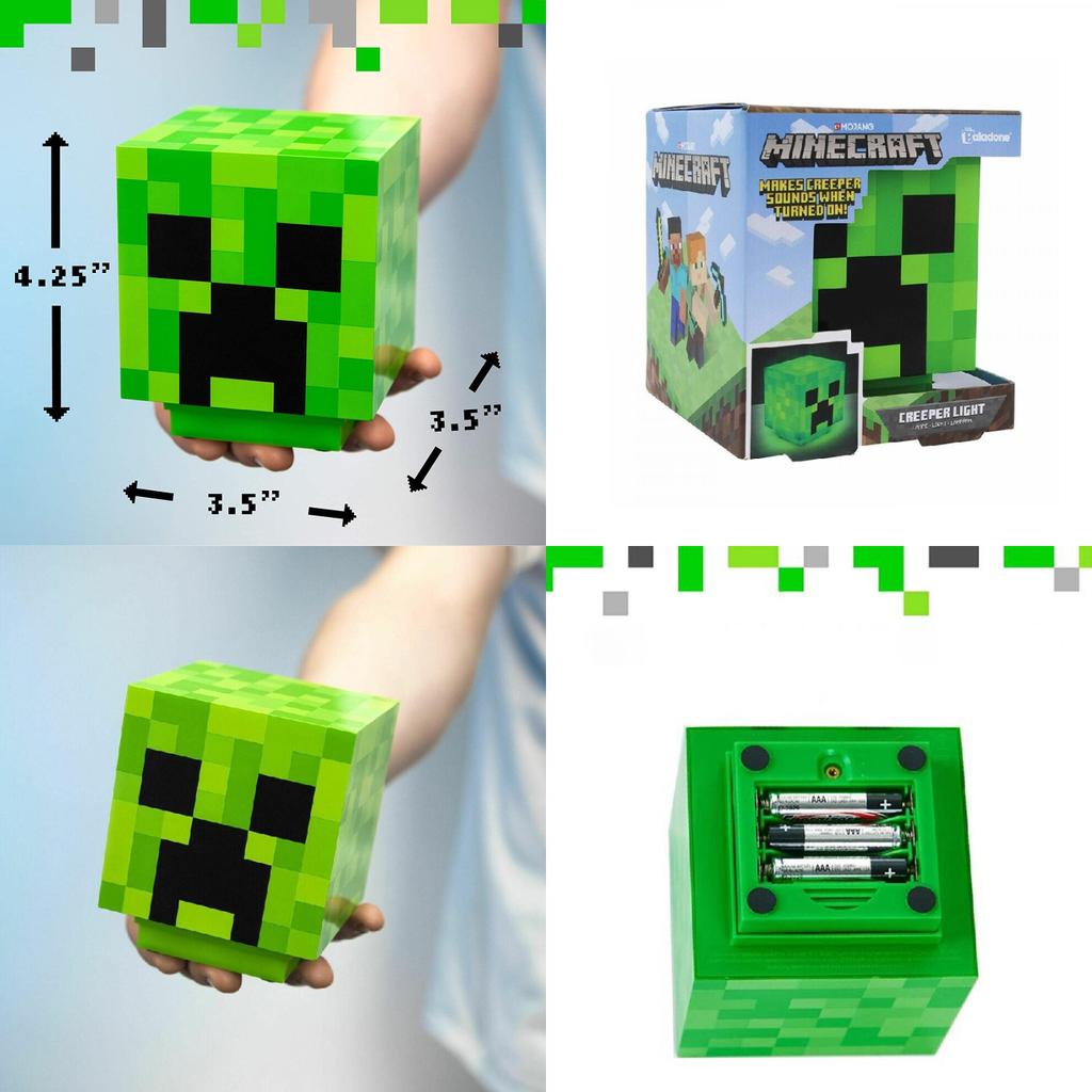 Уникальный светодиодный фонарь-лампа с меняющимся цветом в стиле Minecraft, декоративный подарок для всех