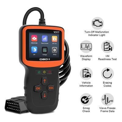 Новейший сканер OBD2, считыватель кодов OBD и инструменты сканирования, диагностический сканер двигателя автомобиля, инструмент для всех автомобилей с протоколом OBDII