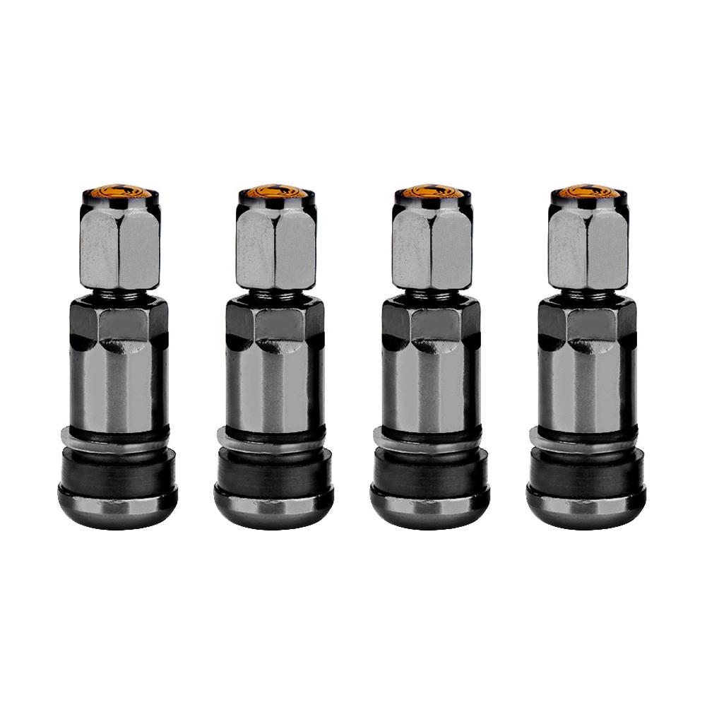 4pcs Universal Metal Car Motorcycle Tubeless Wheel Tyre Valve Stems Caps Aluminum Alloy Tire Air Valve Stems Car Accessories Valve Stems 1