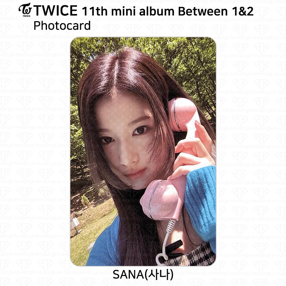 Twice 11-й мини-альбом между 1 и 2 Sana, фотокарточка, открытка, наклейка Polaroid POB