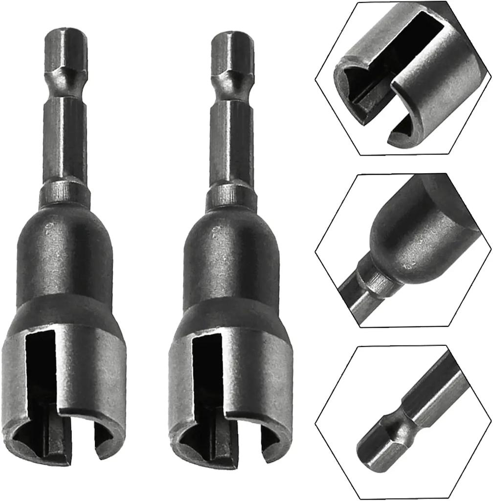 Butterfly Bolt Socket Wrench Set 6.3mm Hex Shank Slotted Electric Screwdriver Bolt Drive Drill Bit Socket Power Tools Part