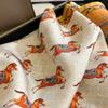 Spring/Summer Fashion Horse Print Wraps Elegant Breathable 70*70cm Scarf Women’s Casual Retro Breathable Sun-proof Shawl