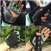 Anti-shock Athletics Gloves Cycling Anti-slip Half Finger Gloves Breathable Fitness Gloves Silicone Palm Hollow Back Gym Fitn Practical Use