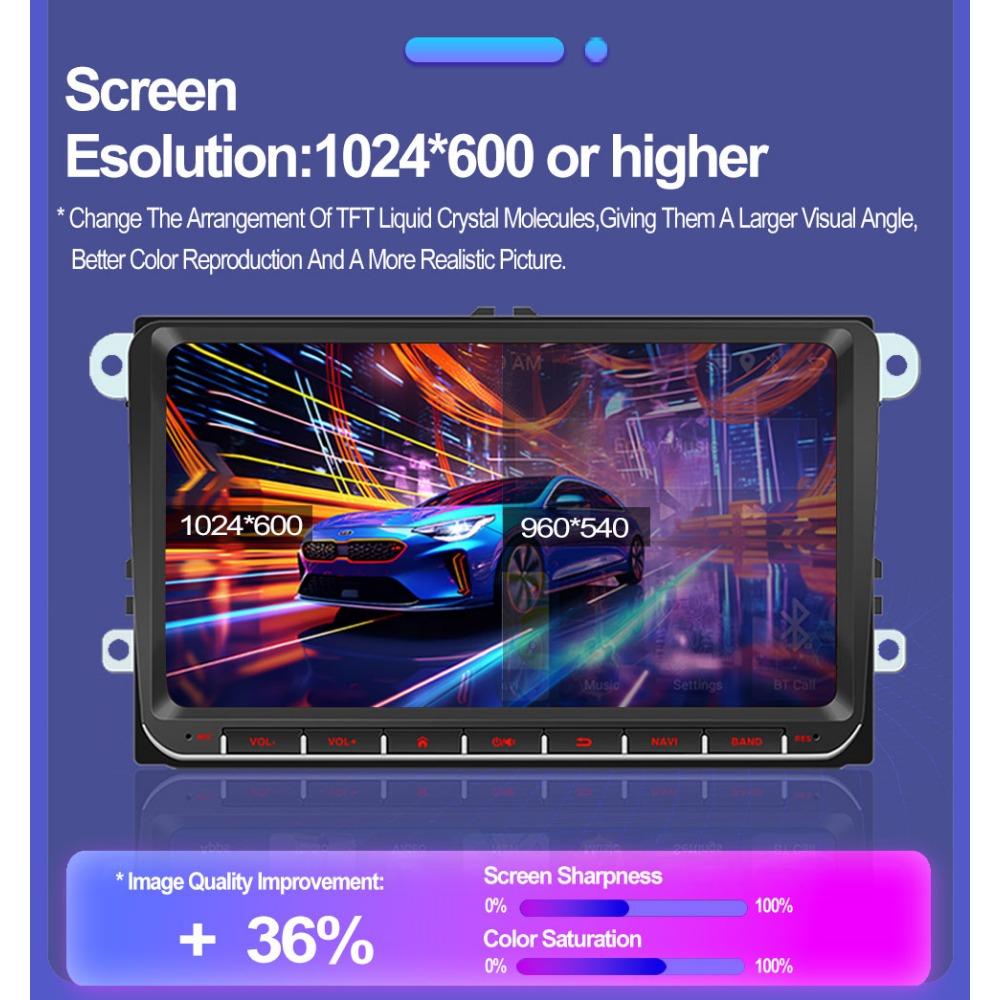 Car Radio Multimedia Player For Volkswagen/Golf/Polo/Tiguan/Passat/b7/b6/SEAT/Leon/Skoda/Octavia 2 Din Android Carplay GPS Autoradio 1+32GB