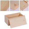Jewelry Case Card Keeper Unfinished Storage Box Wooden Box Beads Container Jewelry Organizer Case