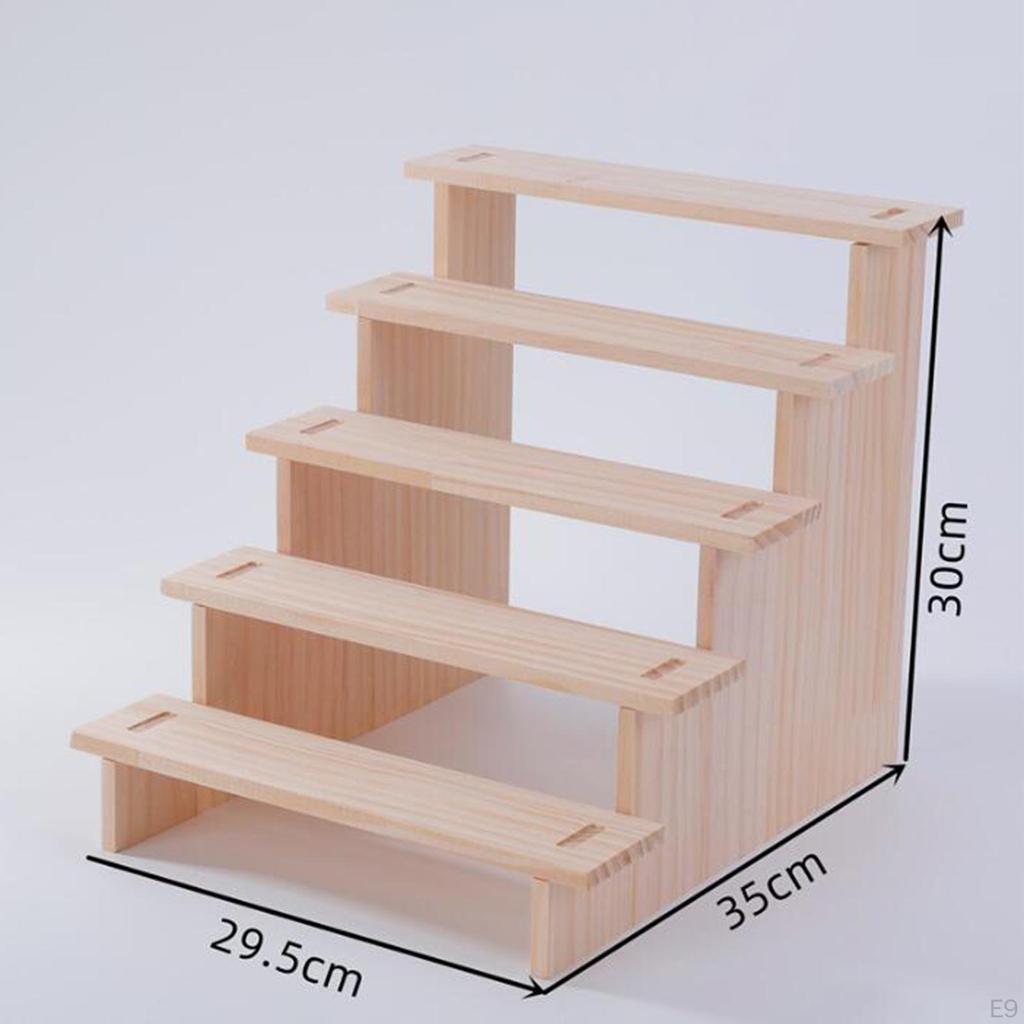 Handcrafted Wooden Display Stand for Showcasing Action Figures And Collectibles