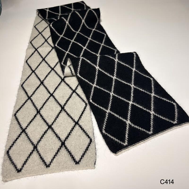 G·TENNA NX-C414 Women's Reversible Cashmere Scarf