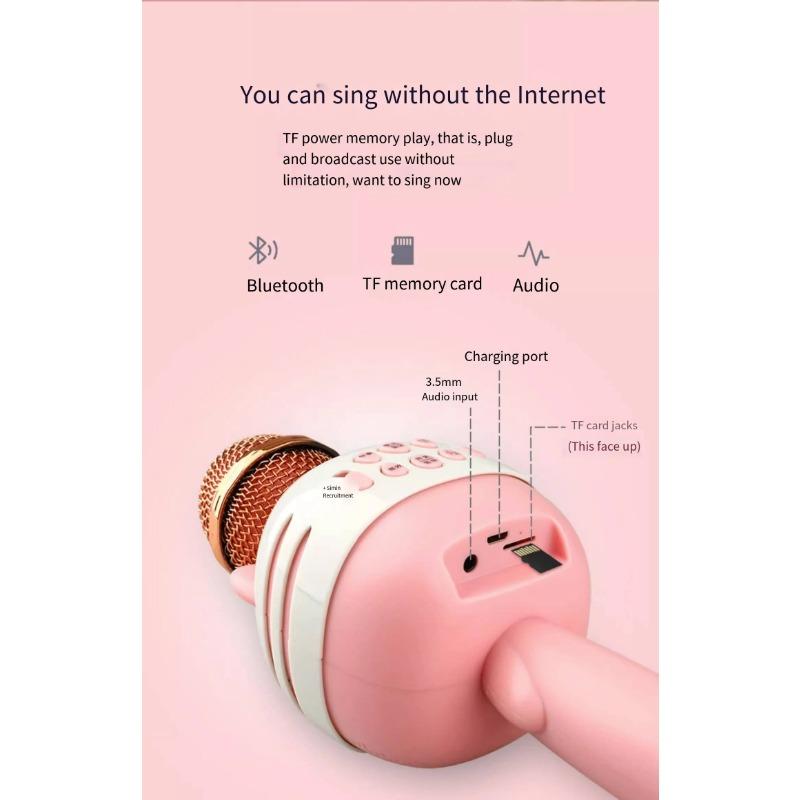 Детский микрофон-головоломка K Song, беспроводной Bluetooth-микрофон для караоке, детская музыкальная игрушка в подарок для малышей