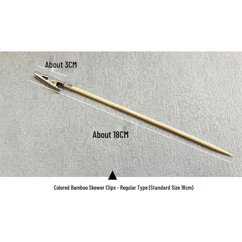 Medium Metal Alligator Clips & Bamboo Skewers Set for DIY Model Painting