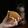 Purple Clay Teacup Tea Tasting Master's Cup Small Capacity Mineral Gold Section Mud Triangle Cup Kung Fu Tea Set
