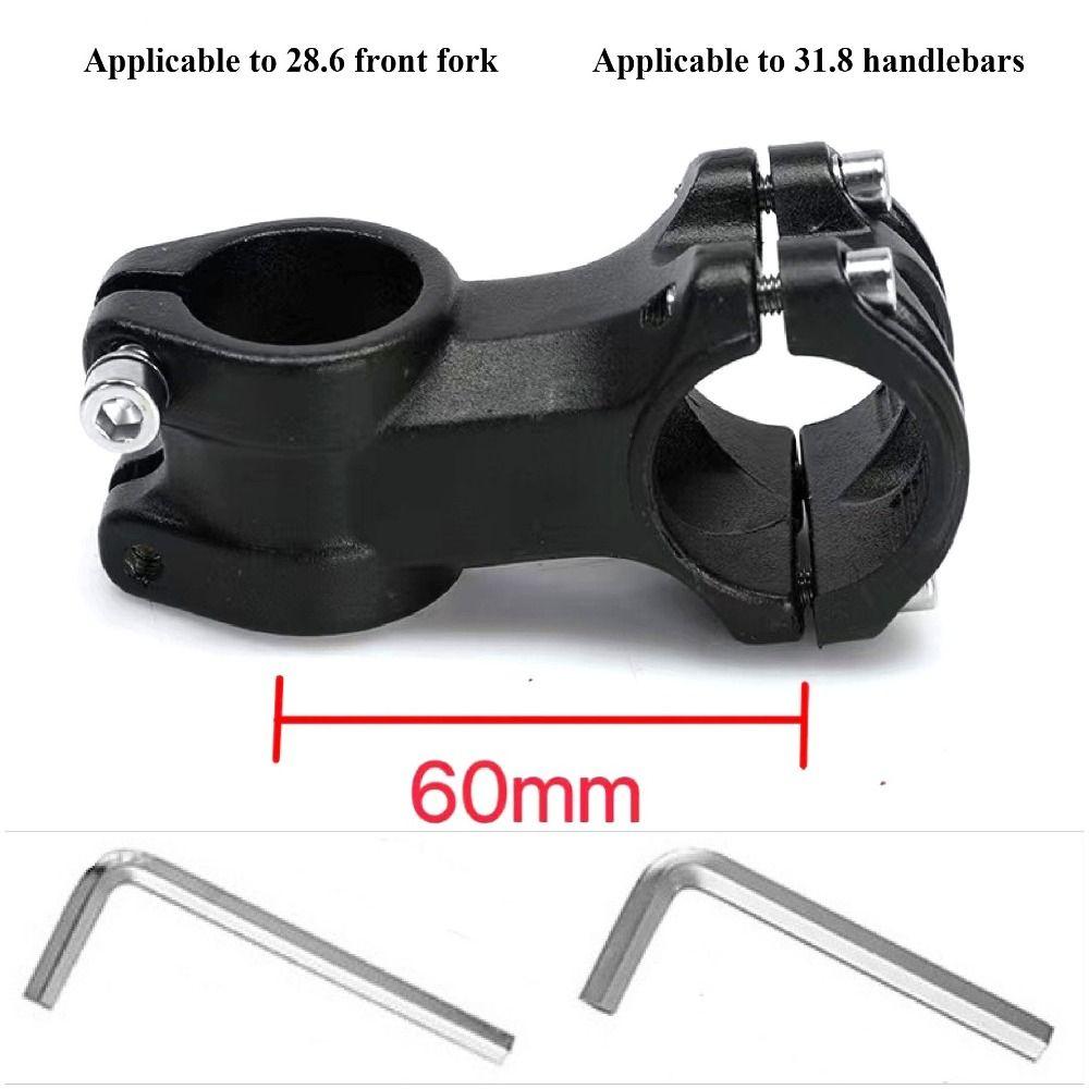 25.4/28.6 * 32mm Mountain Scooter Parts Black Stand Pipe Short Handle Stand Bike Accessories