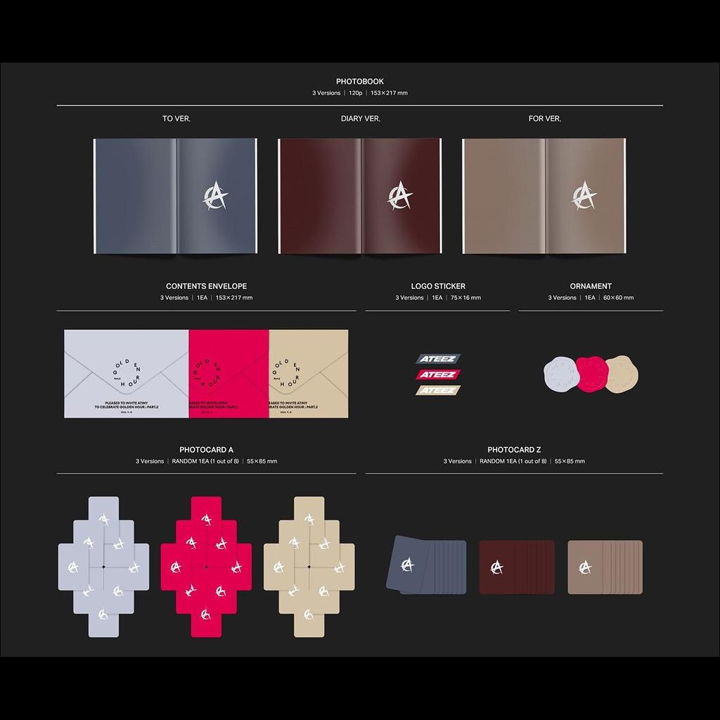 ATEEZ ЗОЛОТОЙ ЧАС : Часть 2 (Стандартная версия.)