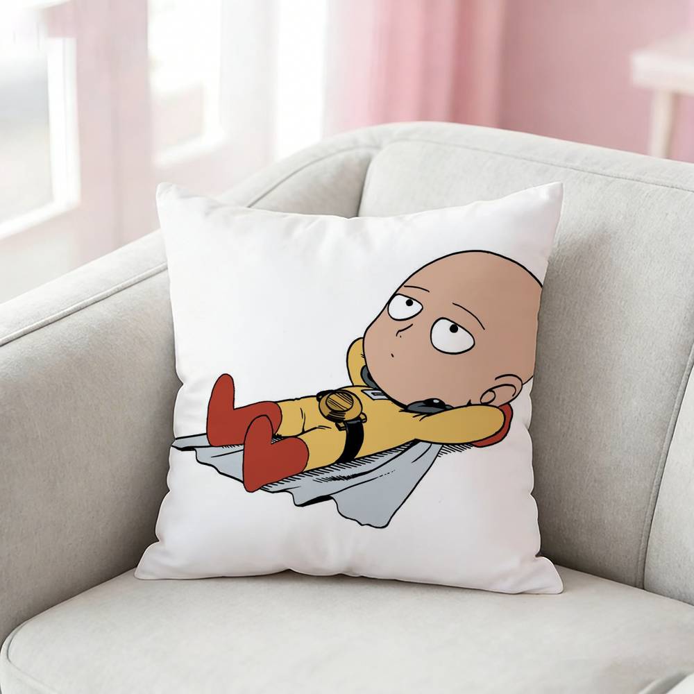 OnePunch Man Pillow Case Pattern Printed Pillowcase For Living Room Sofa Cushion Cover
