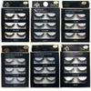 3 Pairs 29 Styles 3D Faux Mink Hair Soft False Eyelashes Fluffy Wispy Thick Lashes Handmade Lash Eye Makeup Tools X11