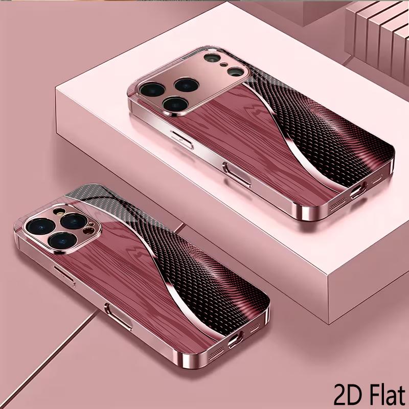 OodMesh 2DFlat Для iPhone17 18 16 15 14 13 12 11 Pro Max XS XR 8 7Plus Чехол для телефона Ударопрочный Защитная задняя крышка