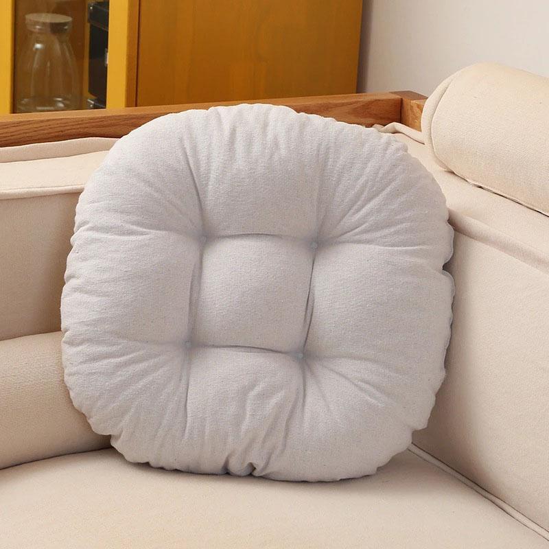 Round Chair Cushion For Dining Room Solid Color Sofa Comfortable Seat Cushion Japan Tatami Prayer Buttock Mat Home Decor