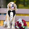 Formal Dog Tuxedo Suit Wedding Dog Collar with BowTie Adjustable Pet Wedding Collar Birthday Bandana for Small Medium Large Dogs