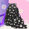 New Daisy Print Backpack Set: 3-Piece for Primary School Girls