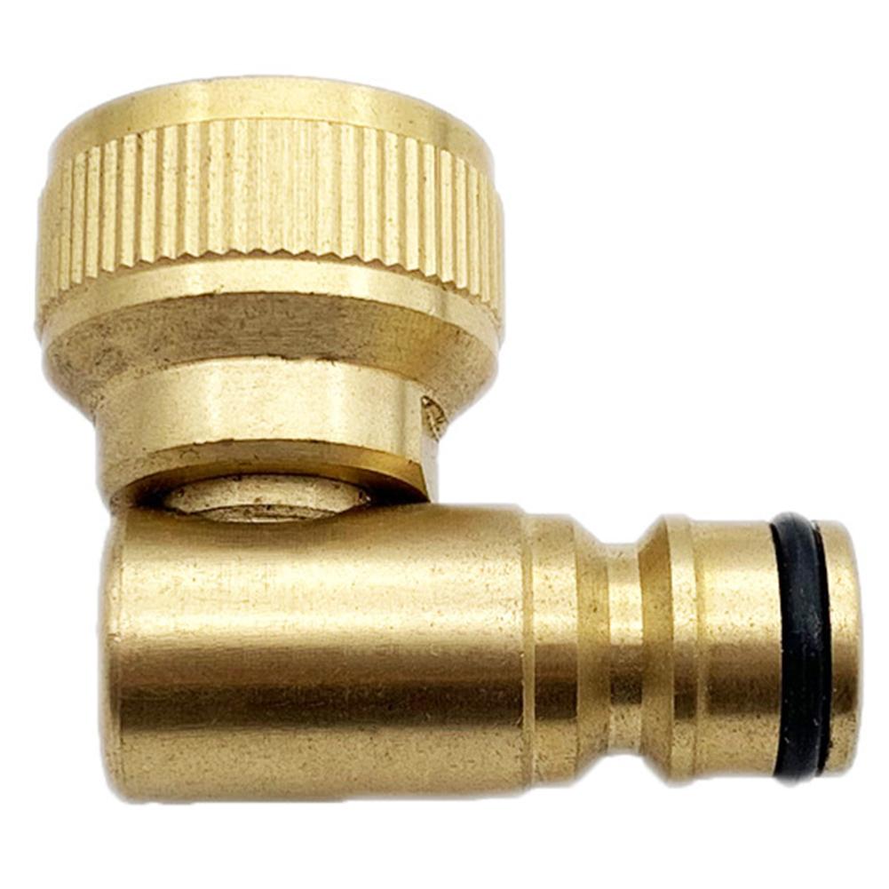 Быстроразъемный латунный поворотный разъем с поворотным разъемом 90 °