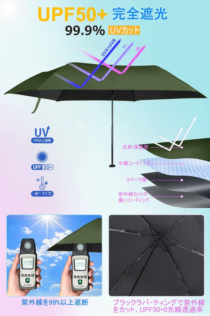 Полная защита от УФ-лучей как в солнечную, так и в дождливую погоду, супер водоотталкивающий, легко складывающийся, легкий, защита от УФ-лучей в сезон дождей, ультралегкий зонт с 6 ребрами,