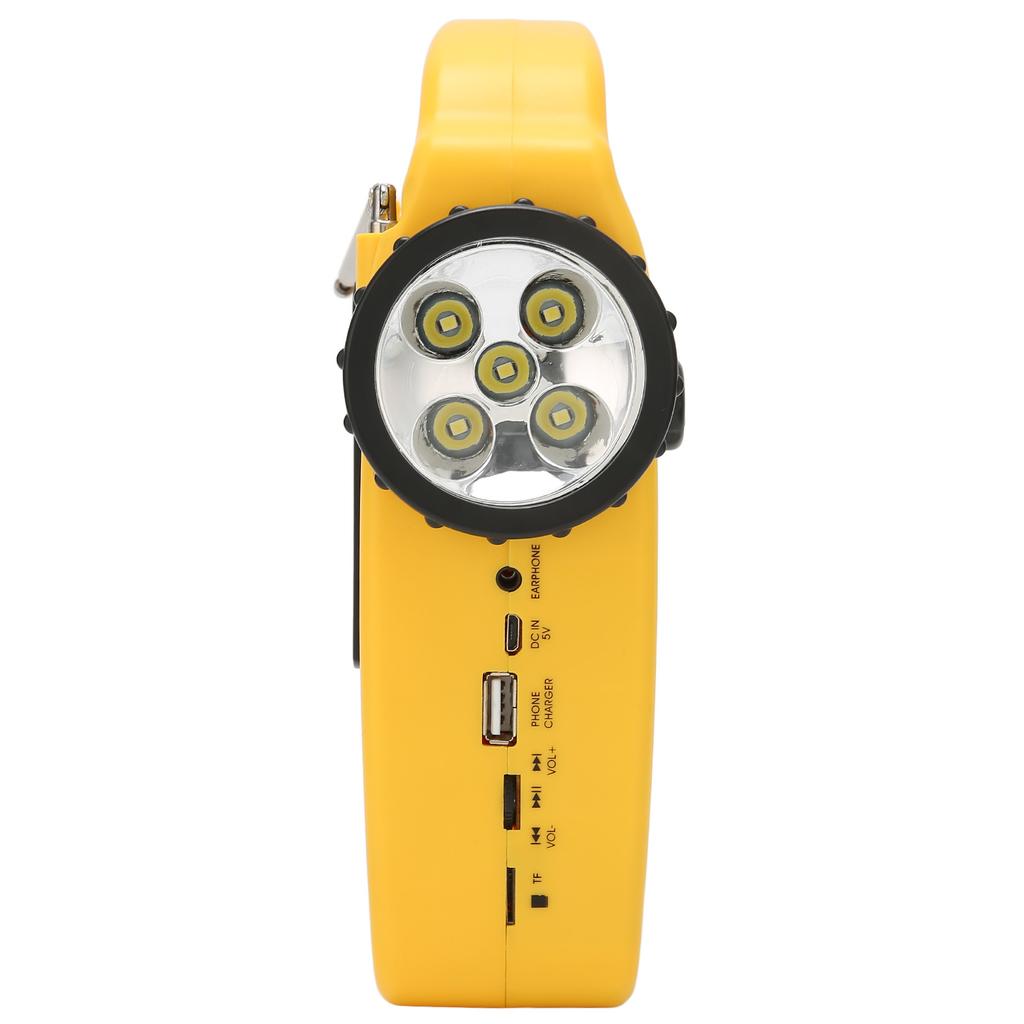 Hand Crank Solar Radio AM FM SW Emergency Radio with LED Flashlight Reading Light MP3 Player for Outdoor Camping